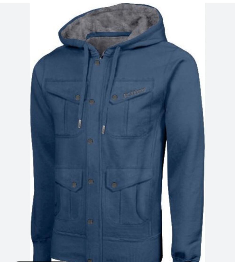 Klim Military Hoodie Blue Jacket, Men's size L